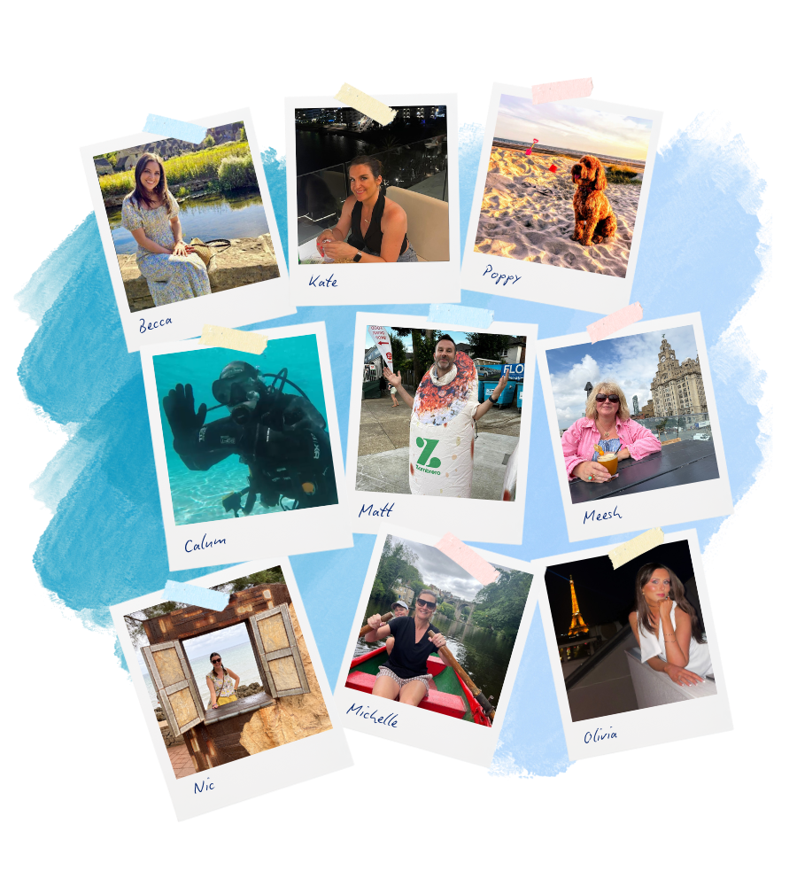 The Blue Serif team share images of what they got up to in summer 2025 in the style of old fashioned polaroids.